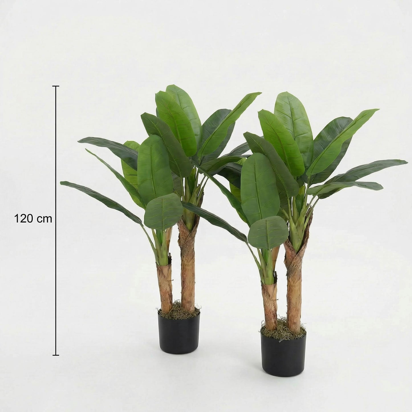 Kunstmatige bananenplanten 120 cm (set van 2)