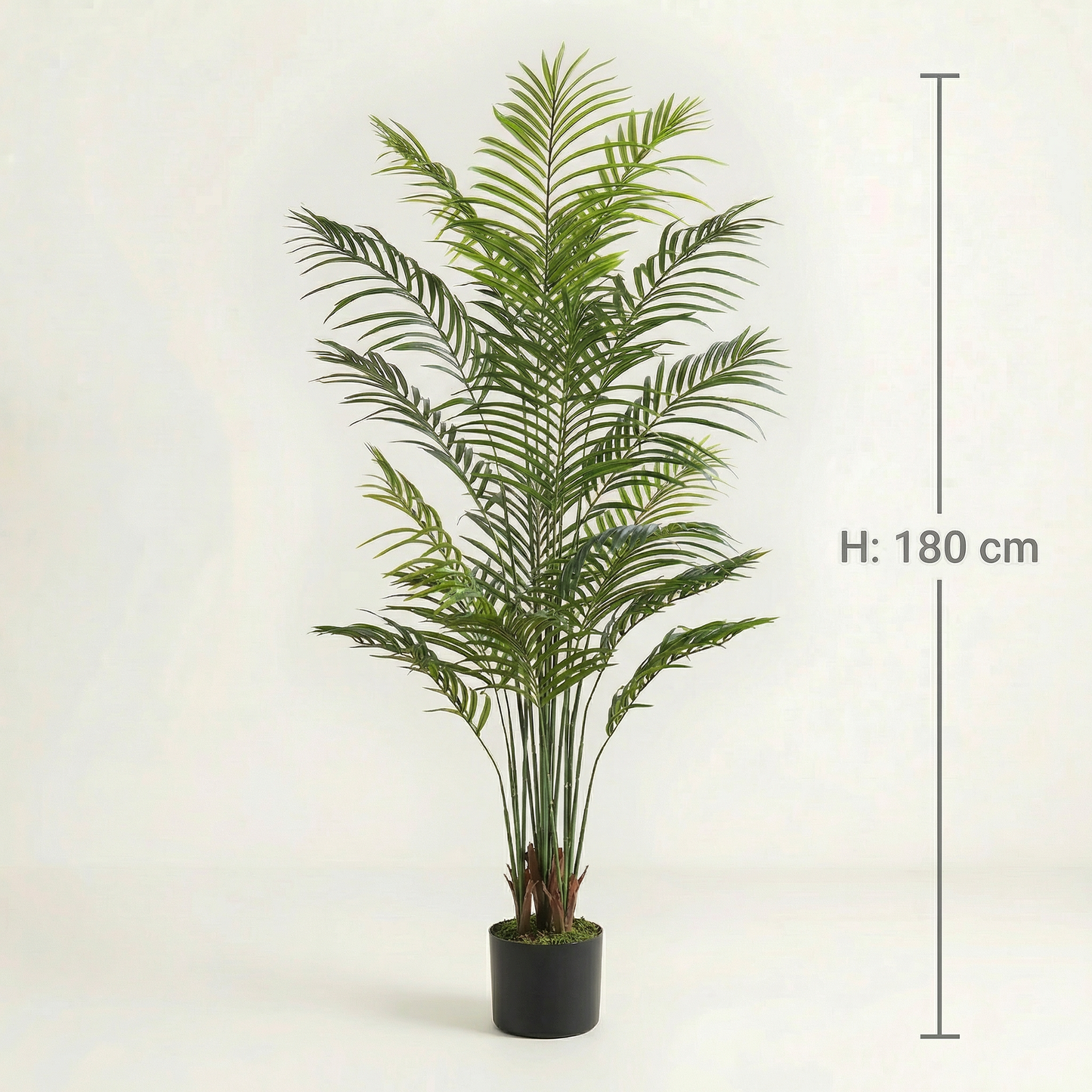 Kunstig Areca-palme 180 cm