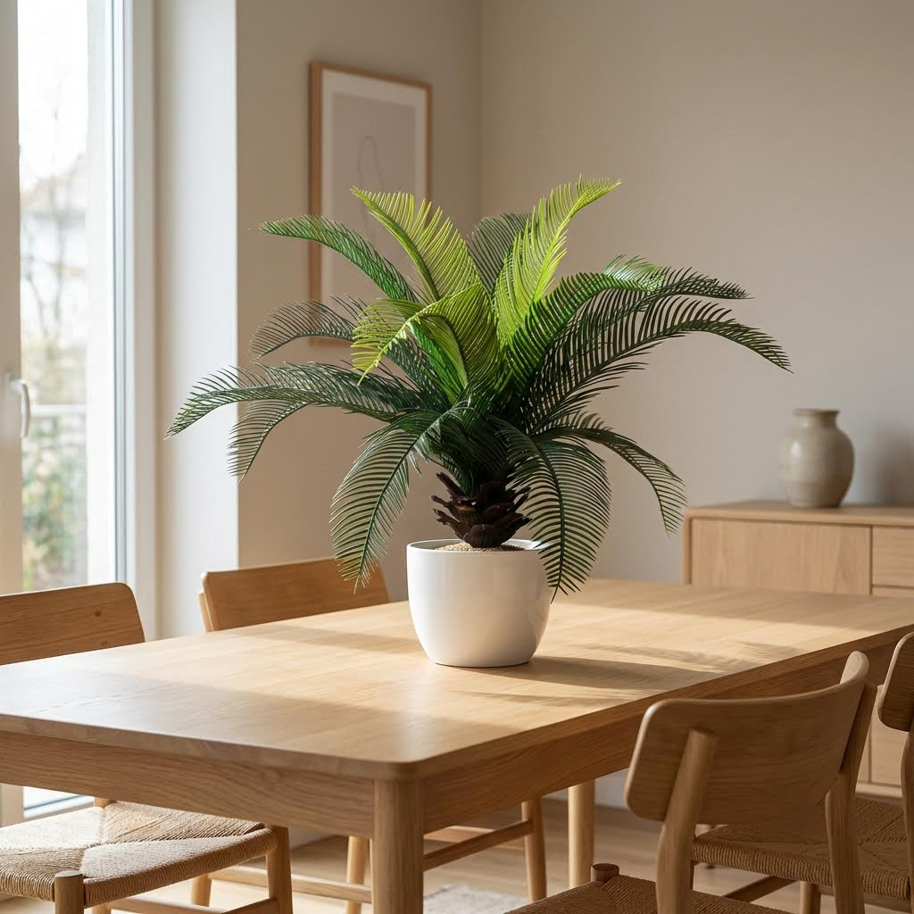 Kunstmatige Cycas 40 cm met steekstengel