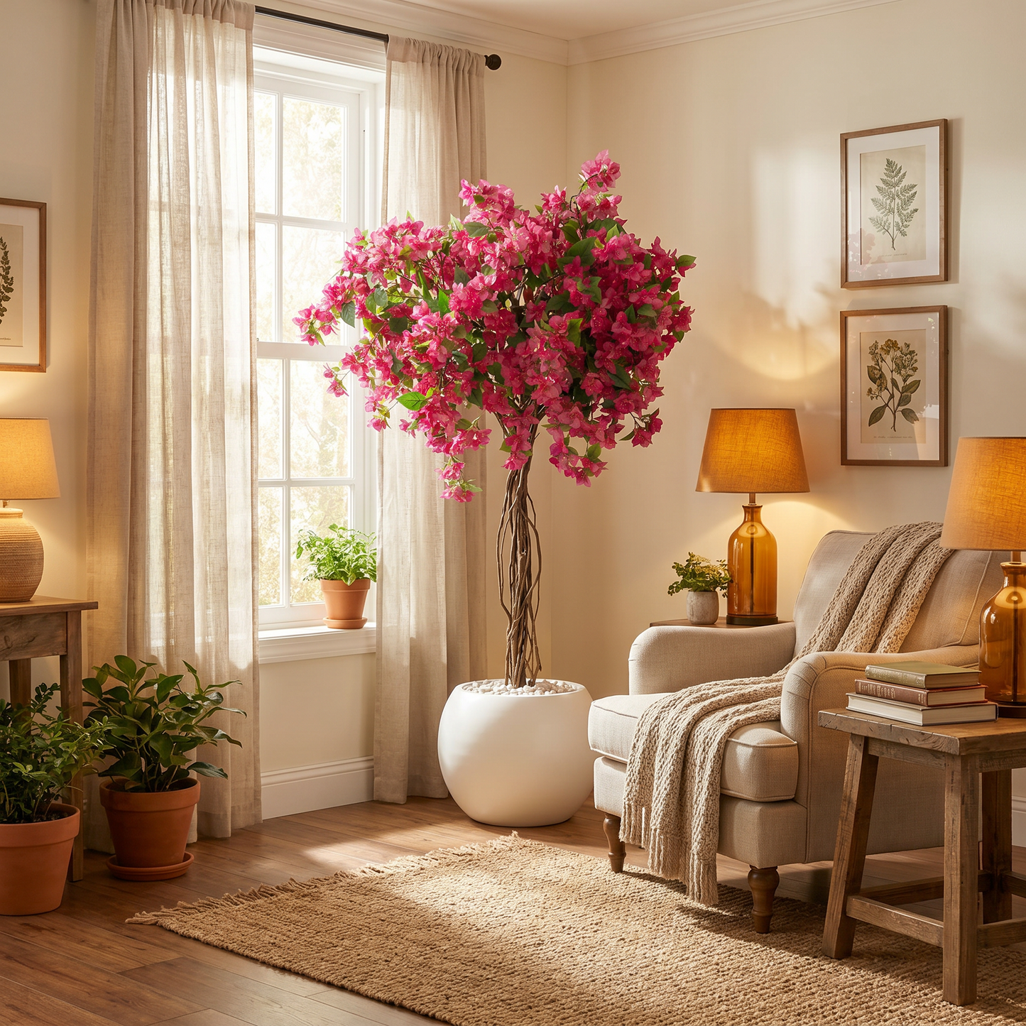 Kunstmatige bougainvilleaboom 210 cm