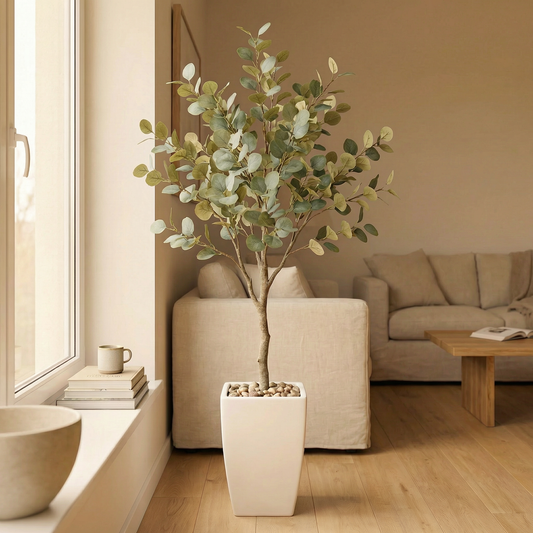 Kunstig Eukalyptustræ 150 cm med Dekorationspotte