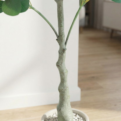 Kunstmatige Plumeria-boom Roze 120 cm met sierpot
