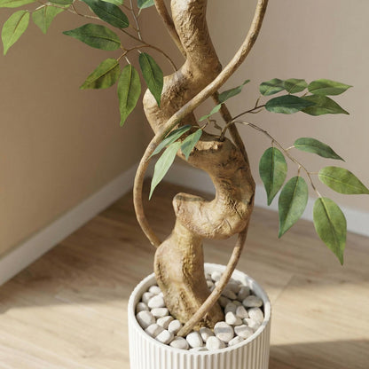 Kunstigt fikustræ 120–150 cm med dekorativ potte