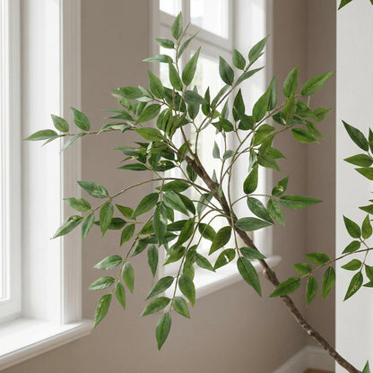 Kunstig Nandina-træ 150 cm med dekorationspotte