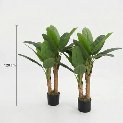 Kunstmatige bananenplanten 120 cm (set van 2)