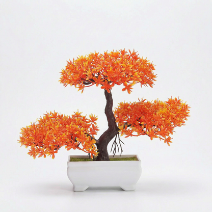 Kunstmatige bloesembonsai 20 cm met sierpot