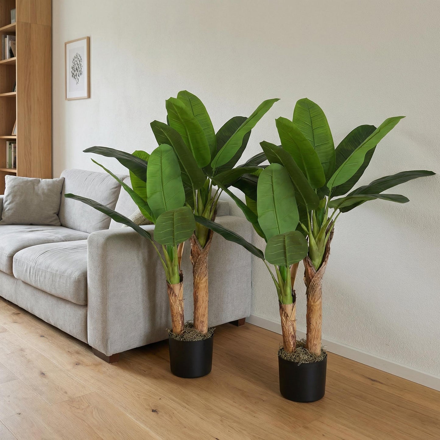 Kunstmatige bananenplanten 120 cm (set van 2)