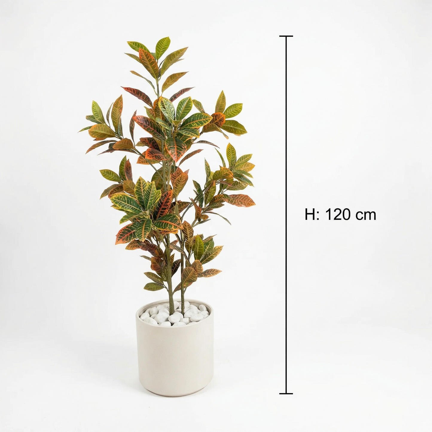 Kunststelen Croton 120 cm