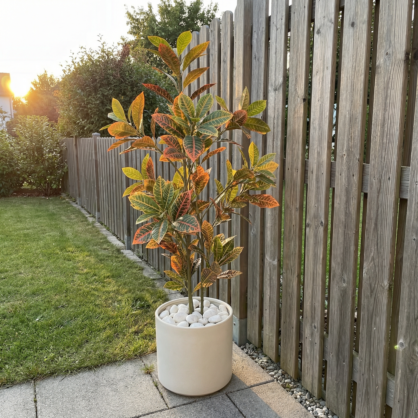 Kunststelen Croton 120 cm