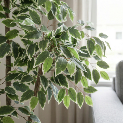 Kunstmatige Ficus Benjamina 150 cm met sierpot