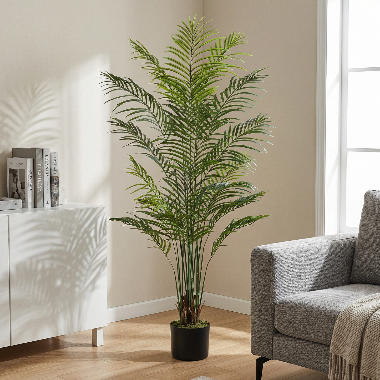 Kunstig Areca-palme 180 cm