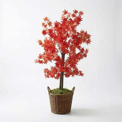 Kunstmatige Japanse esdoornboom rood 120 cm