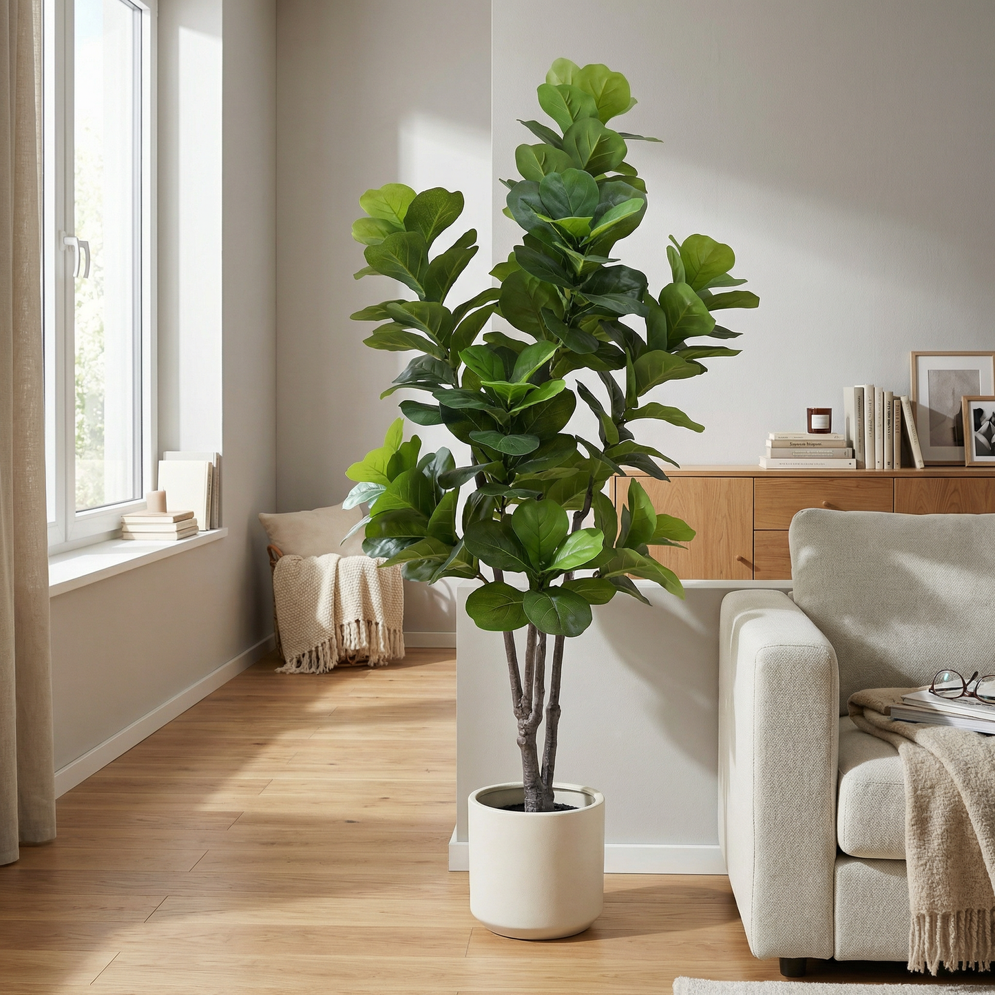 Kunstig Ficus lyrata 150–210 cm