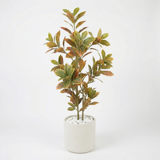 Kunstige Crotonstilke 120 cm