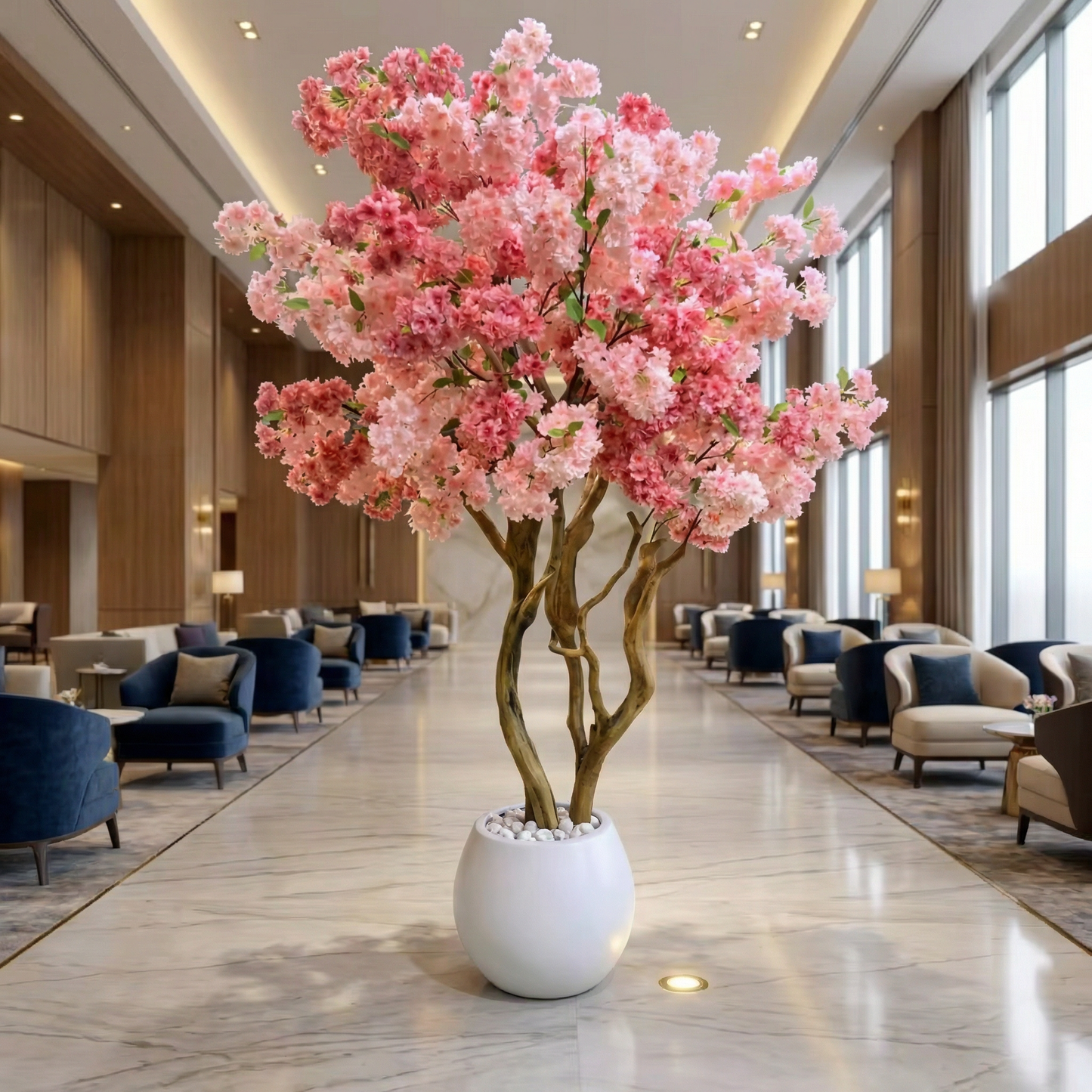 Kunstigt Kirsebærtræ Rosa 220 cm