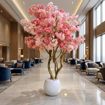 Kunstigt Kirsebærtræ Rosa 220 cm