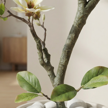 Kunstmatige magnoliaboom 120–180 cm met decoratieve pot