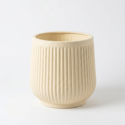 Bloempot Ø26 cm geribbeld CALMA