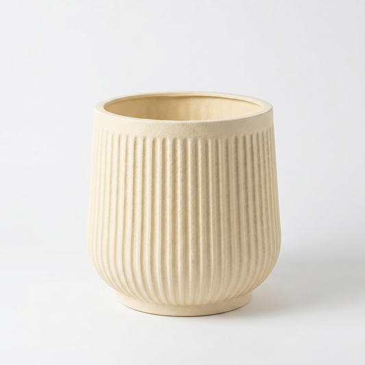 Bloempot Ø26 cm geribbeld CALMA