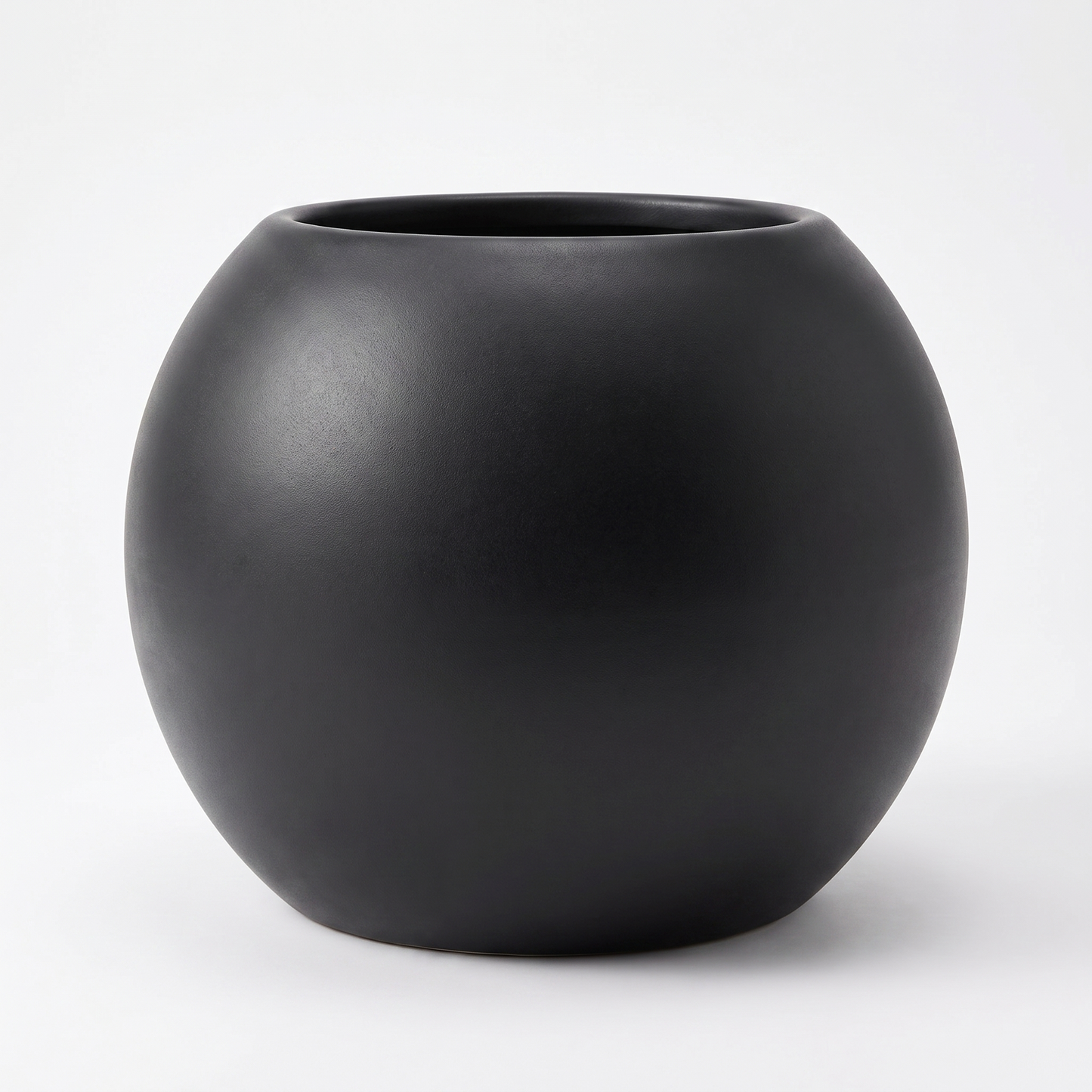 Urtepotte Ø40 cm kugleformet hvid PLENA