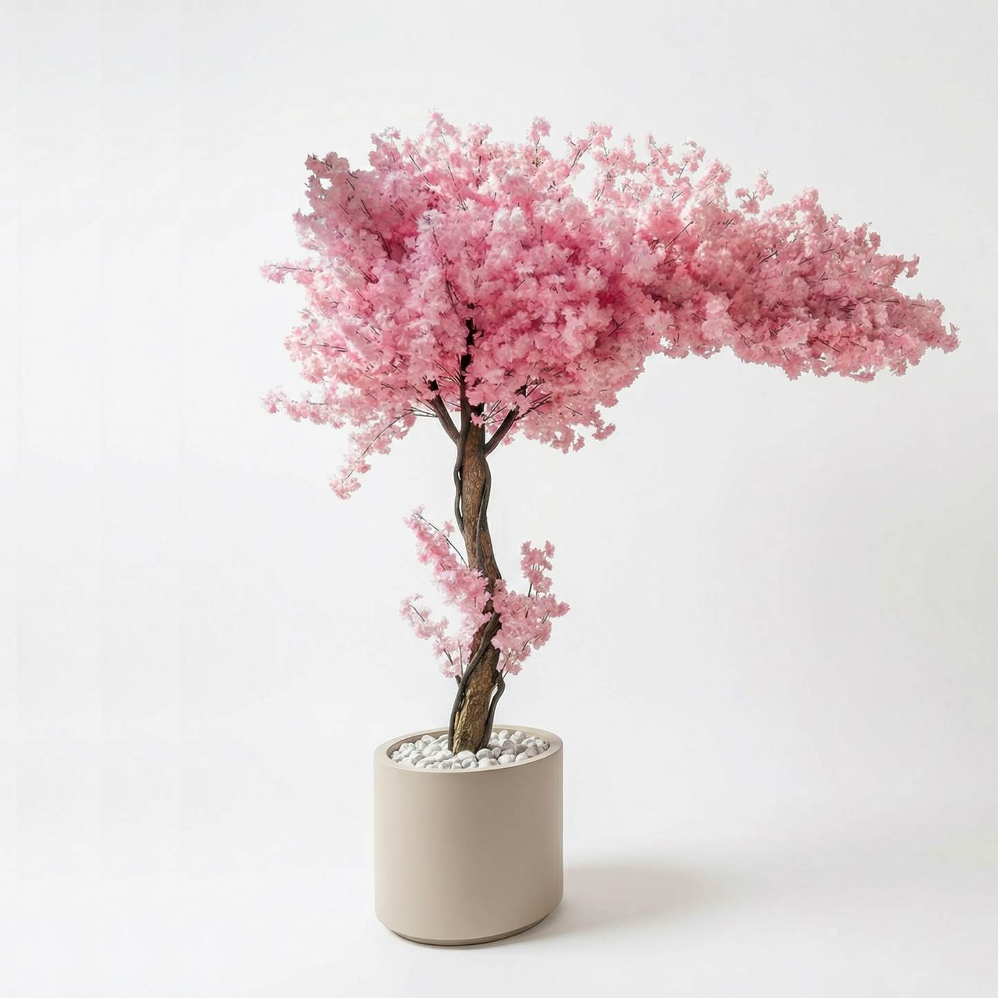 Kunstig Blomster-Bonsai 20 cm Med Dekorationspotte